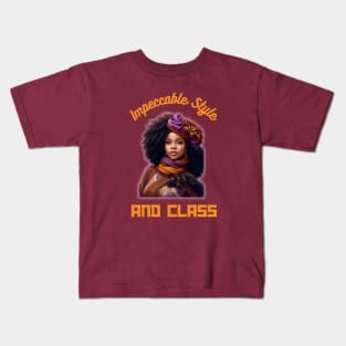 Impeccable Style And Class Kids T-Shirt